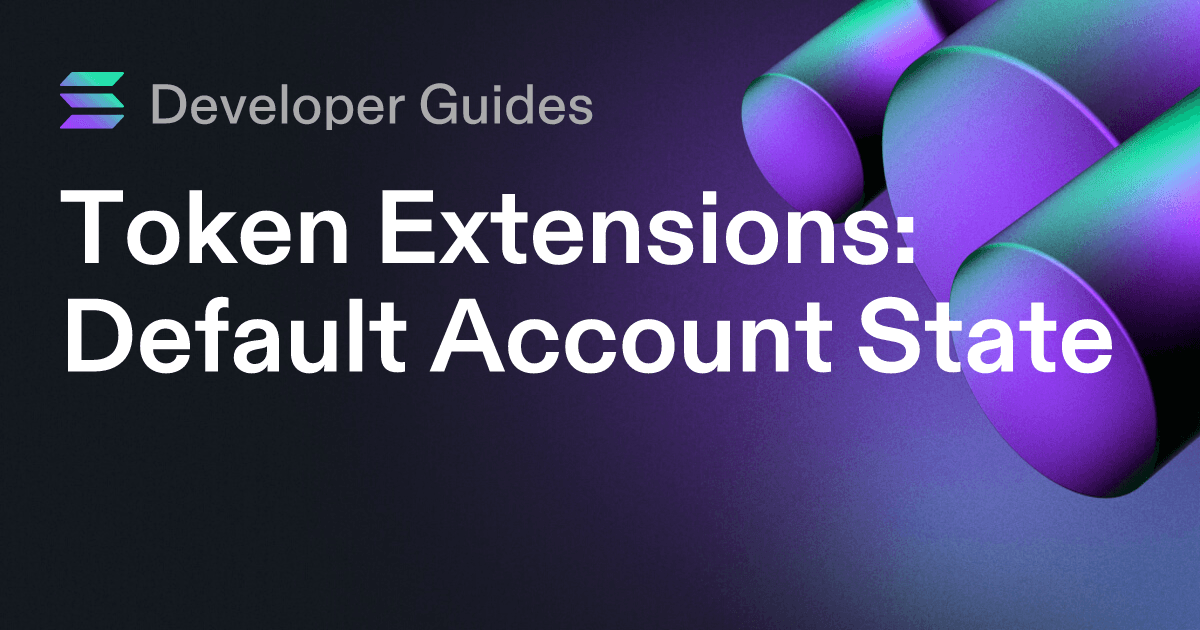 How to use the Default Account State extension